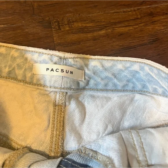 pacsun light washed high rise jean shorts - Picture 6 of 7
